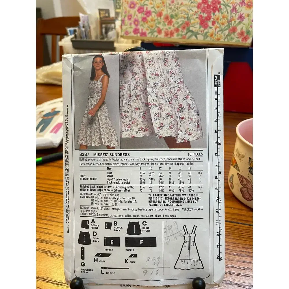 Vintage Sewing Pattern Lot of 7 McCall’s & Simplicity 1970s Misses Girls